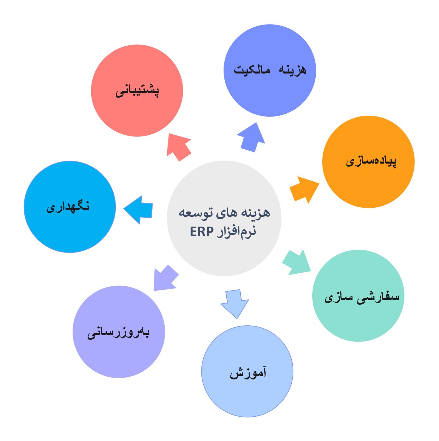 هزینه های توسعه ERP